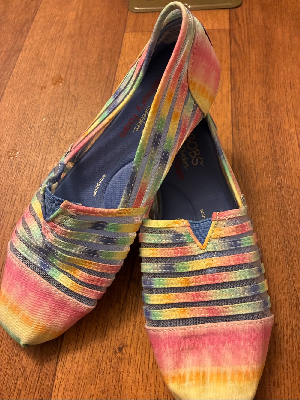 BOBS from Skechers Multicolor Tie-Dye Slip-On Flats